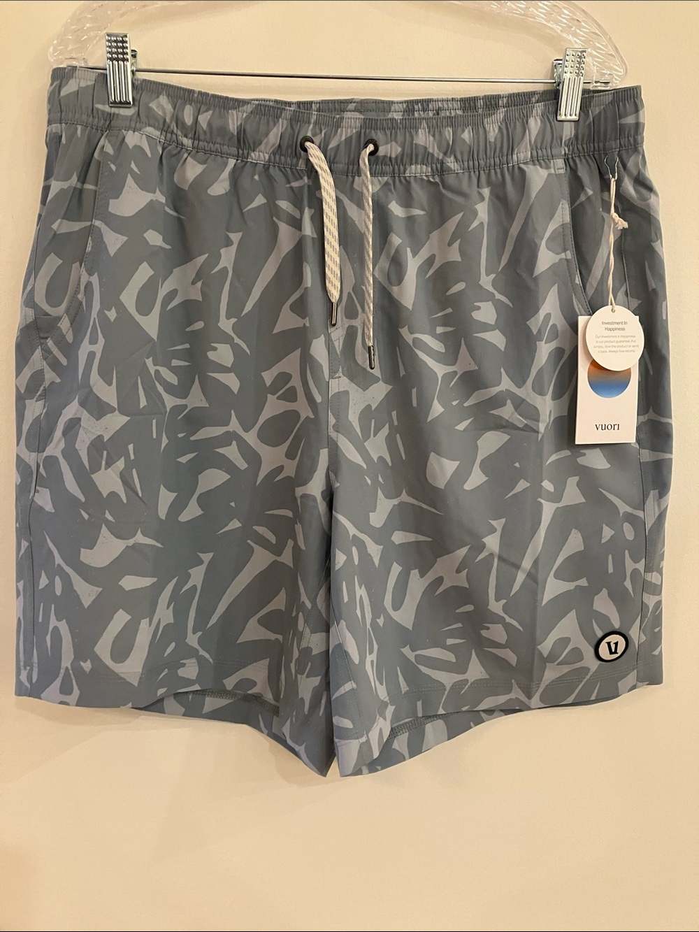 Vuori Men’s Kore 7" Unlined Shorts Blue Haze Juniper Sz XL - NWT - Picture 3 of 15